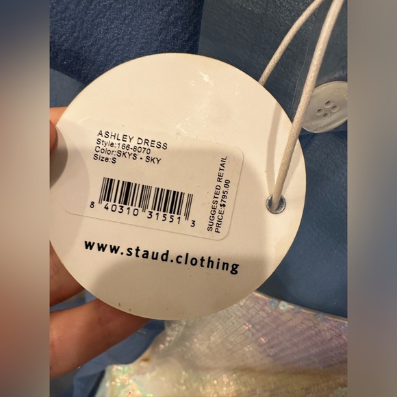 STAUD sheer belted midi dress - Picture 8 of 14